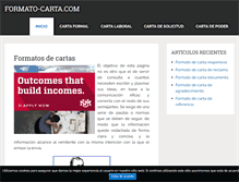 Tablet Screenshot of formato-carta.com